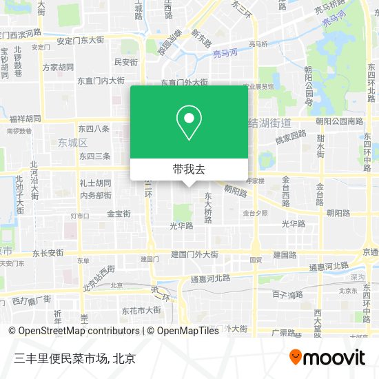 三丰里便民菜市场地图