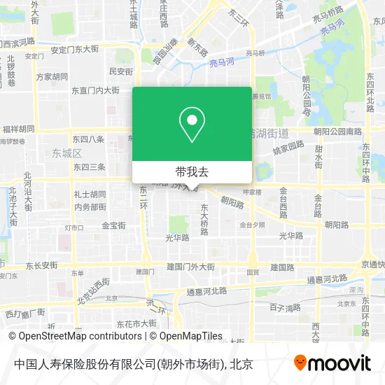 中国人寿保险股份有限公司(朝外市场街)地图