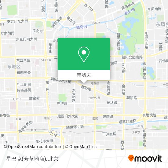 星巴克(芳草地店)地图