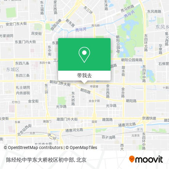 陈经纶中学东大桥校区初中部地图