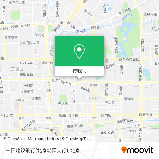 中国建设银行(北京朝阳支行)地图