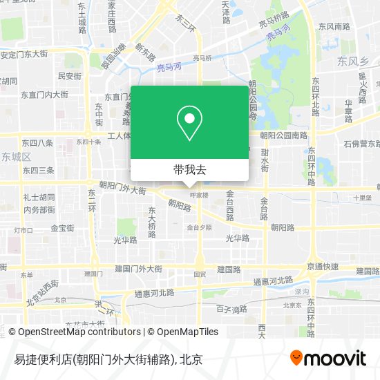 易捷便利店(朝阳门外大街辅路)地图