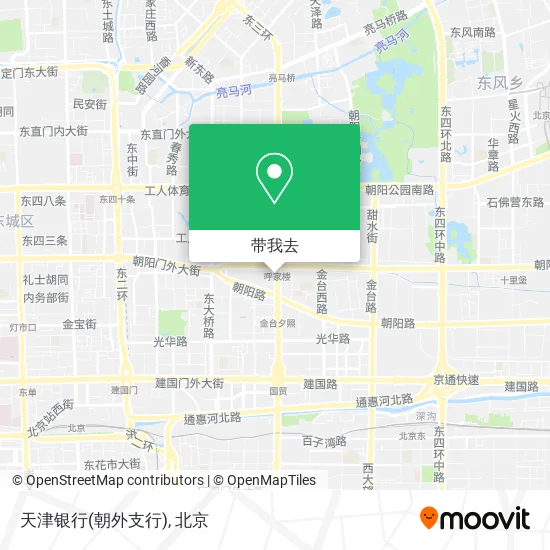 天津银行(朝外支行)地图