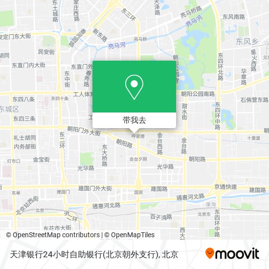 天津银行24小时自助银行(北京朝外支行)地图