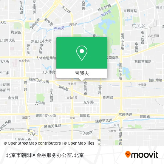 北京市朝阳区金融服务办公室地图