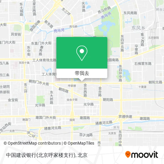中国建设银行(北京呼家楼支行)地图