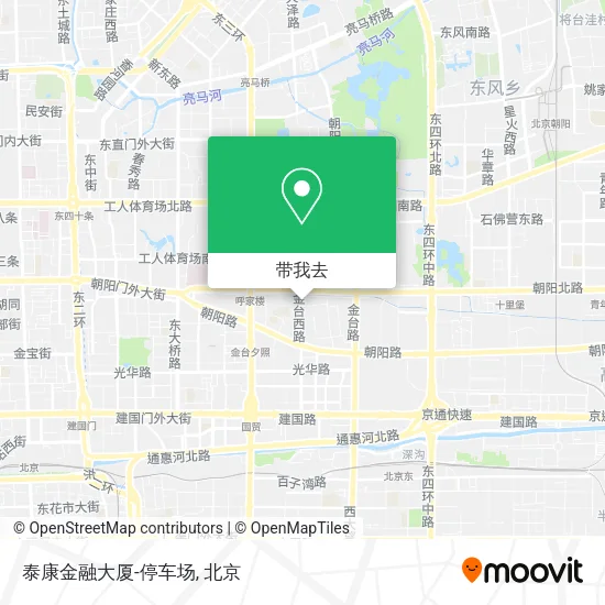 泰康金融大厦-停车场地图