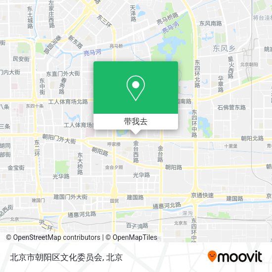 北京市朝阳区文化委员会地图