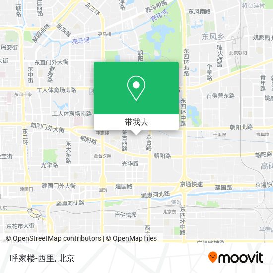 呼家楼-西里地图