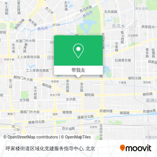 呼家楼街道区域化党建服务指导中心地图