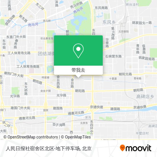 人民日报社宿舍区北区-地下停车场地图
