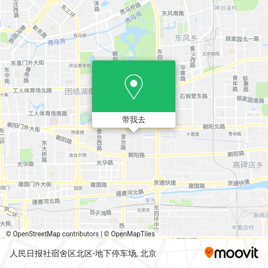 人民日报社宿舍区北区-地下停车场地图