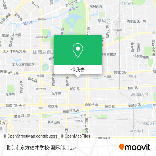 北京市东方德才学校-国际部地图