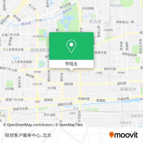 联想客户服务中心地图