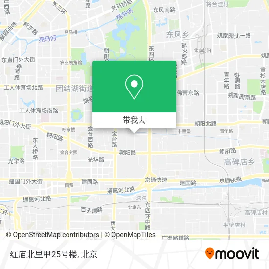 红庙北里甲25号楼地图