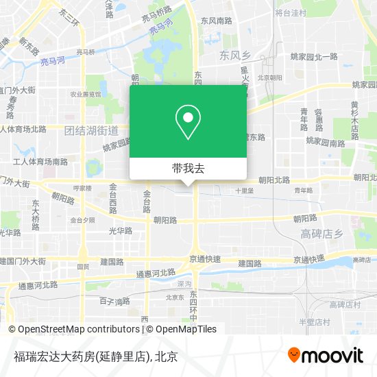 福瑞宏达大药房(延静里店)地图