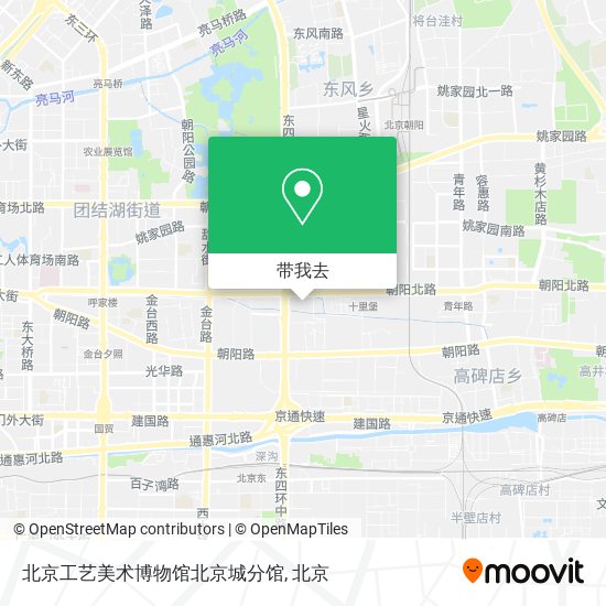 北京工艺美术博物馆北京城分馆地图