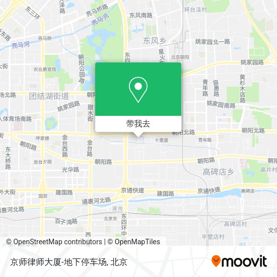 京师律师大厦-地下停车场地图