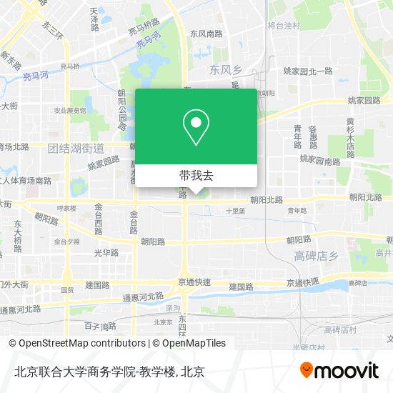 北京联合大学商务学院-教学楼地图