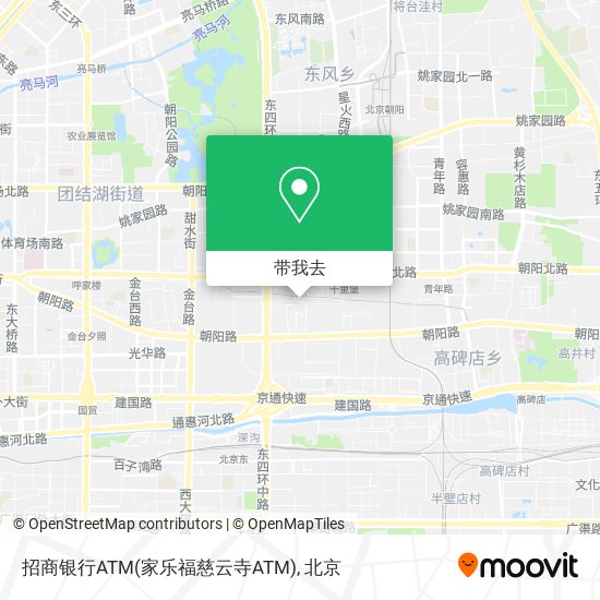 招商银行ATM(家乐福慈云寺ATM)地图