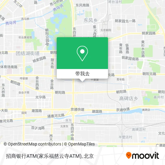 招商银行ATM(家乐福慈云寺ATM)地图
