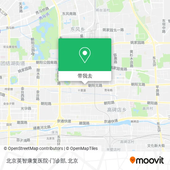 北京英智康复医院-门诊部地图