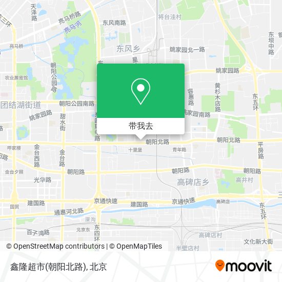 鑫隆超市(朝阳北路)地图