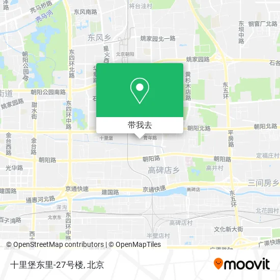 十里堡东里-27号楼地图