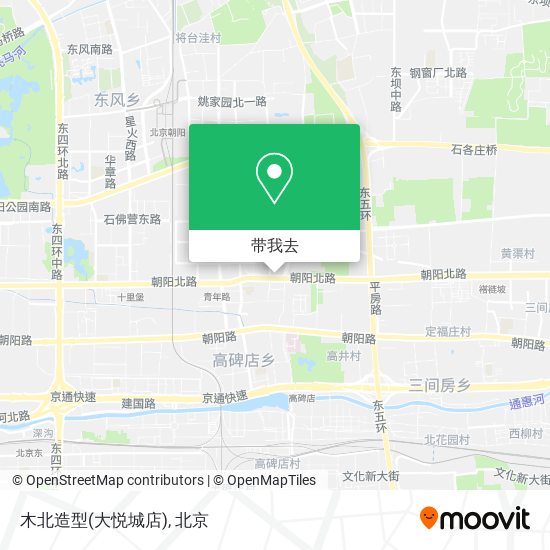 木北造型(大悦城店)地图