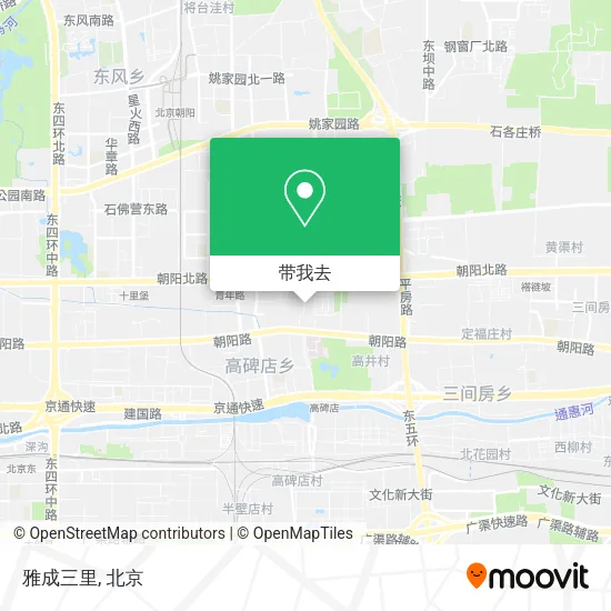 雅成三里地图
