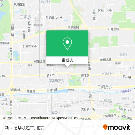 新世纪华联超市地图