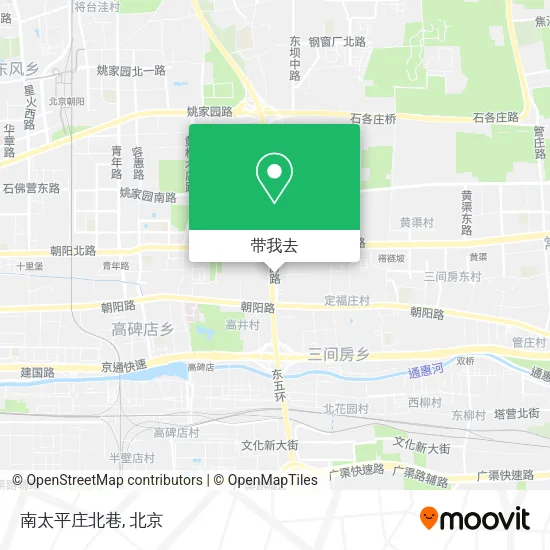 南太平庄北巷地图