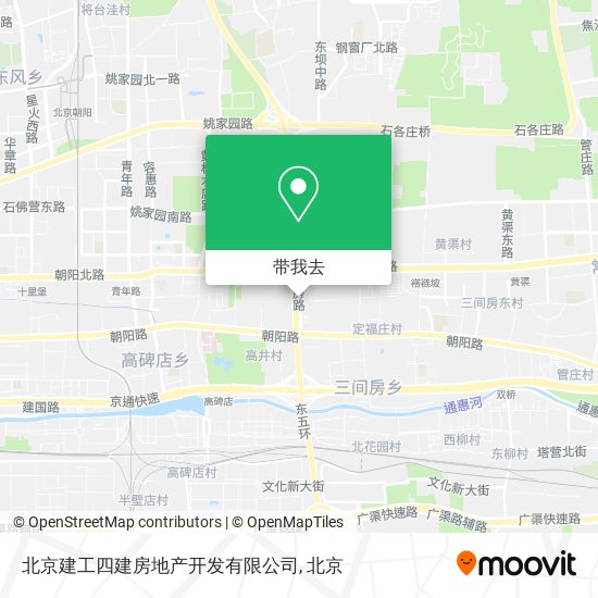 北京建工四建房地产开发有限公司地图