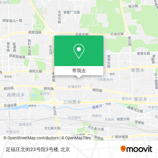 定福庄北街23号院3号楼地图