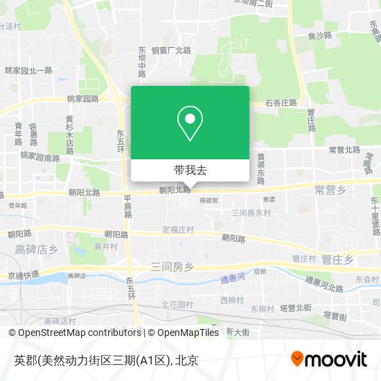 英郡(美然动力街区三期(A1区)地图