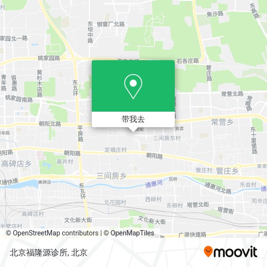 北京福隆源诊所地图