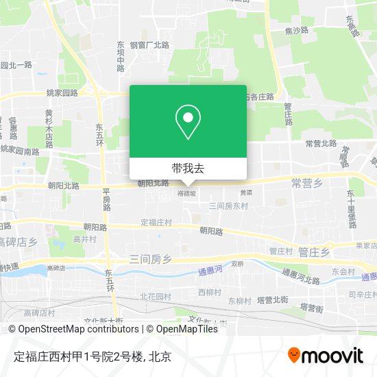 定福庄西村甲1号院2号楼地图