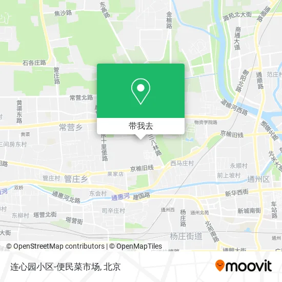 连心园小区-便民菜市场地图