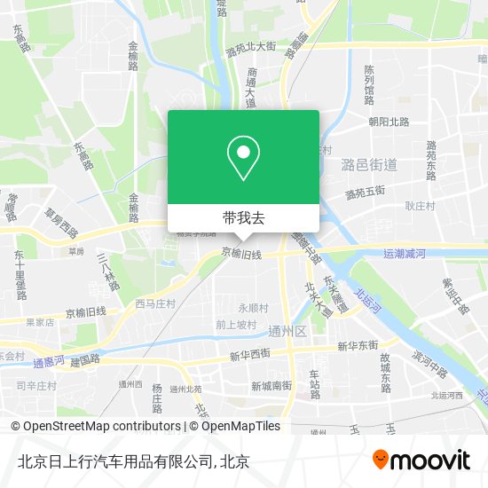 北京日上行汽车用品有限公司地图