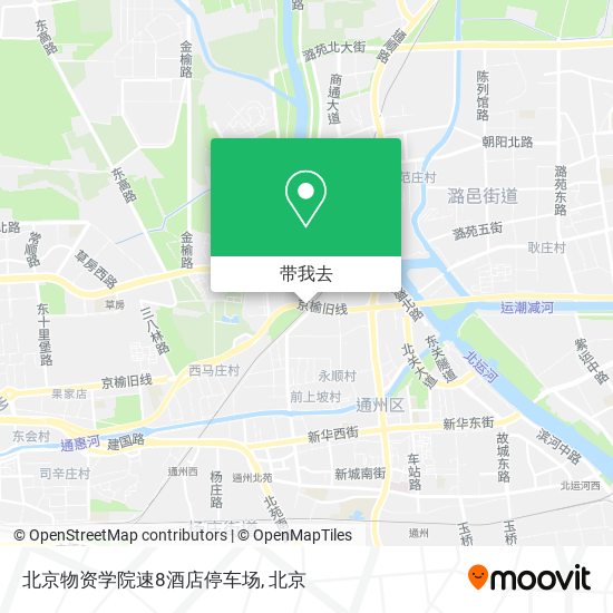 北京物资学院速8酒店停车场地图