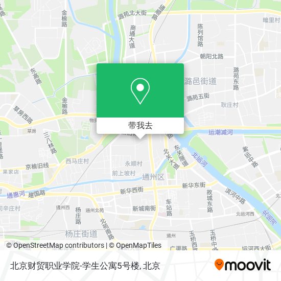 北京财贸职业学院-学生公寓5号楼地图