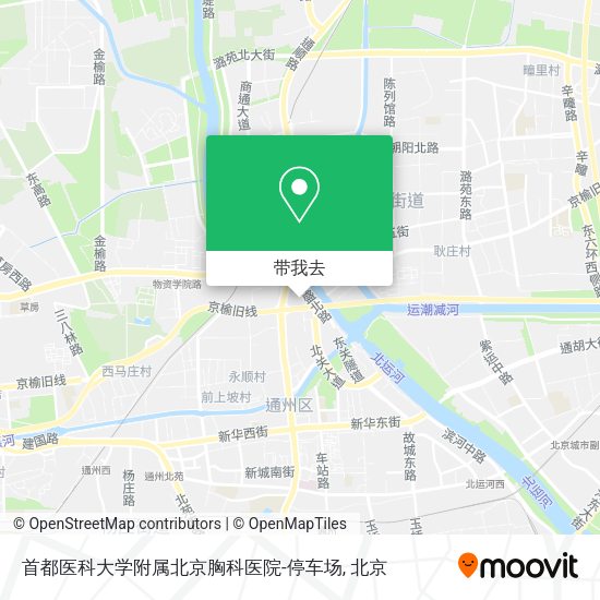 首都医科大学附属北京胸科医院-停车场地图