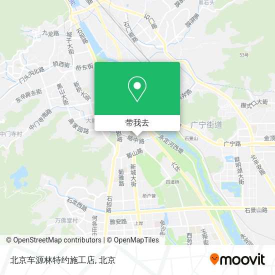 北京车源林特约施工店地图