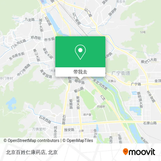 北京百姓仁康药店地图