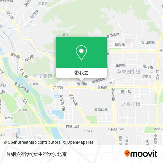 首钢六宿舍(女生宿舍)地图