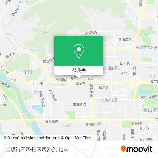 金顶街三区-社区居委会地图