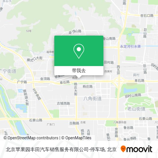 北京苹果园丰田汽车销售服务有限公司-停车场地图