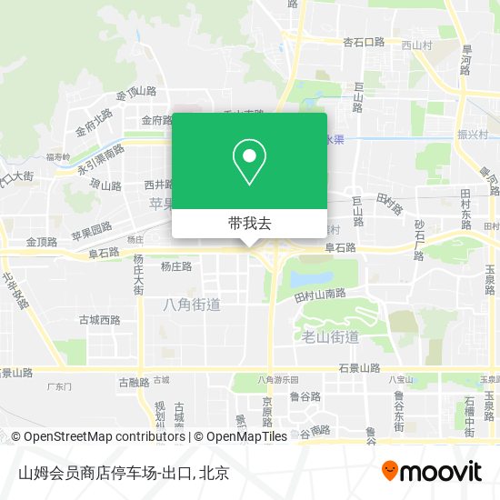 山姆会员商店停车场-出口地图