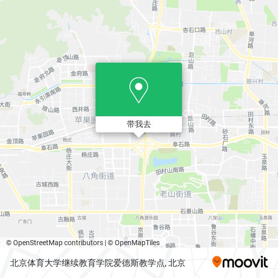 北京体育大学继续教育学院爱德斯教学点地图