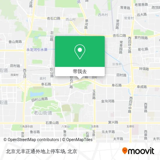 北京元丰正通外地上停车场地图